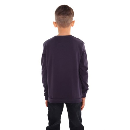 Sweatshirt for a boy, the color is dark gray, height 134-2