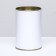 White tube 63x100 mm (80 mm intra -height), cardboard, metal cover
