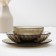 Elica table set, 30 items, brown color