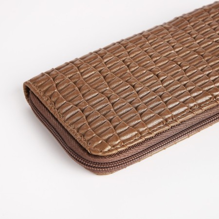 Women's wallet with lightning, brown color-2
