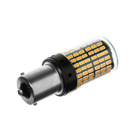 Auto Stuffing LED PY21W 1156, 144 SMD, 12 V, light orange light-1