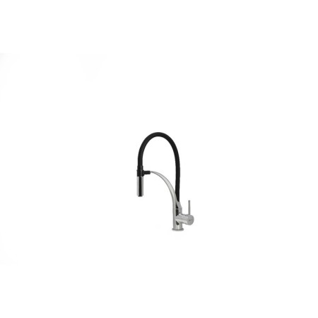 LEMARK SOUL LM6007C kitchen mixer, single -leaf, excess length 224 mm, black/chrome-1