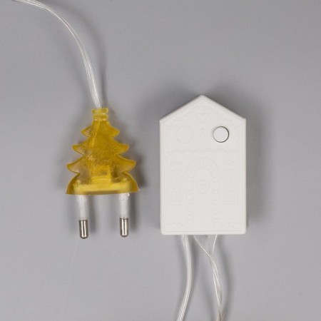 Garland “thread” 5 m with nozzles “needle”, IP20, transparent thread, 50 LED, yellow glow, 8 modes, 220 V-4