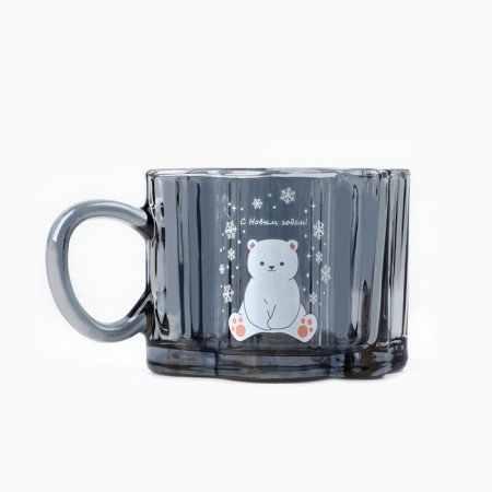 New Year. Glass mug "Happy New Year!", 260 ml