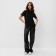 Women's T-shirt with Red Kant Basic Line Color Black, Rr. 48
