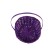 Wicker basket 20 x 20 x 9 cm, handle h = 25 cm, purple