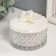 Casket glass, ceramics "Pearl Peony" 7x8.5x8.5 cm