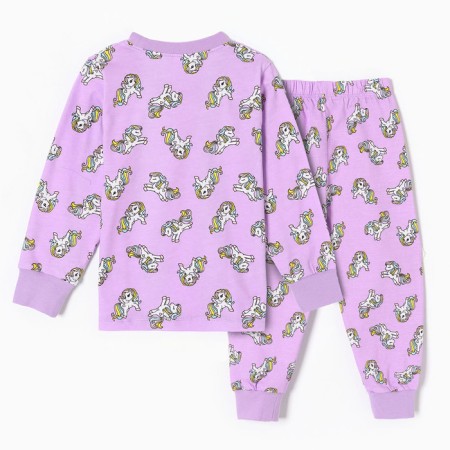 Пижама для девочек, цвет сиреневый, рост 116 см-5