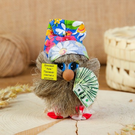 Brownie amulet with dollars, be healthy, 10 cm, mix-8
