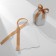 Box Gift "Dome" 4 × 4, white-golden