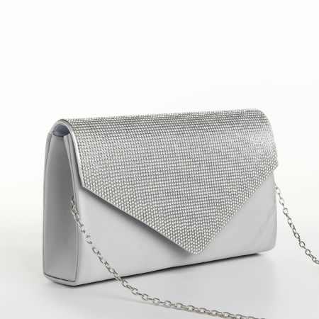 Women's bag on magnet, gray color-2