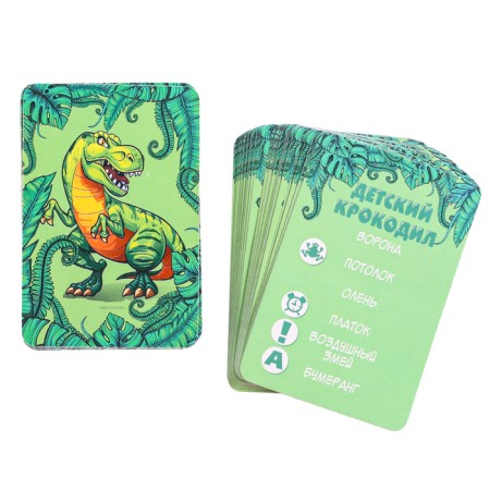Card game "Crocodile", 70 cards with rules-1