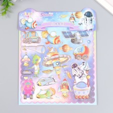 Conhalicated plastic sticker with gold 