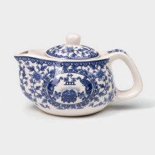 Keramic teapot “Eastern Wisdom”, 200 ml, 14 × 9.5 × 8 cm, blue color