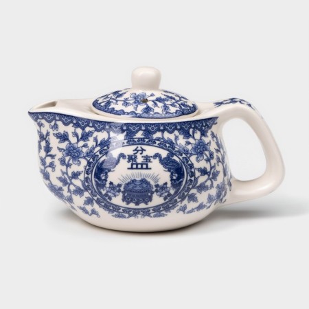 Keramic teapot “Eastern Wisdom”, 200 ml, 14 × 9.5 × 8 cm, blue color