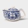 Keramic teapot “Eastern Wisdom”, 200 ml, 14 × 9.5 × 8 cm, blue color