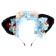 Carnival rim "anime ears", blue color