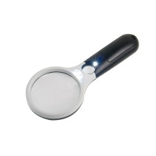 Lupa for reading with two lenses 6902, 3x, d = 75 mm, 20x, d = 22 mm, LED backlight