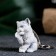 Брелок "Котенок умывается" 4,5см