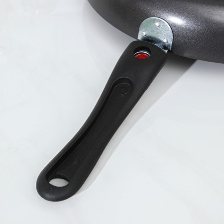 COOLE FOREVER, D = 28 cm, removable handle, glass cover, anti-stick coating, dark gray color-5