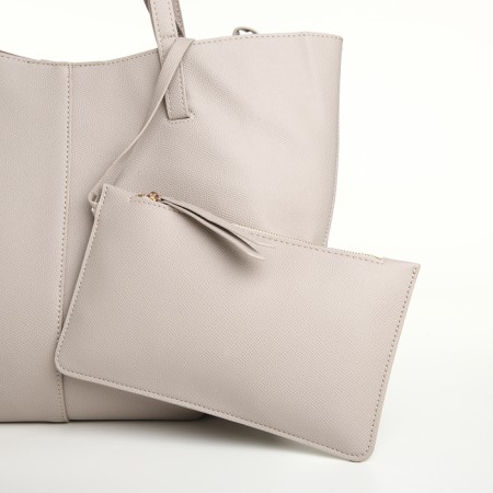 Women's bag on magnet, gray color-8