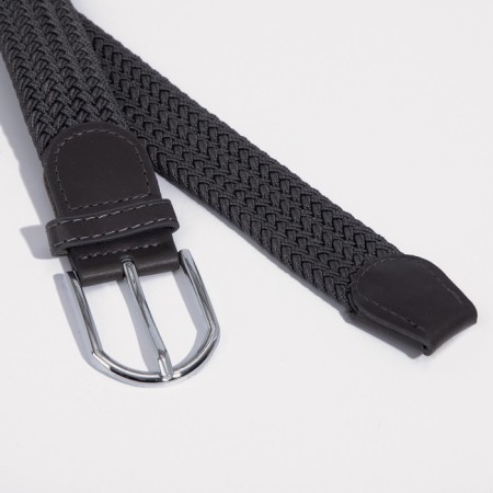 Building belt, width 3 cm, metal buckle, gray color-2