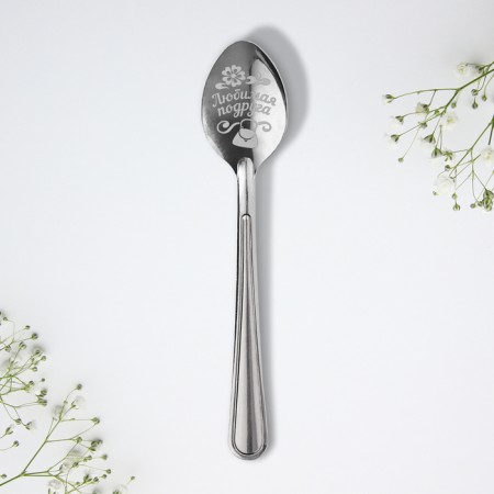 A teaspoon spoon "Beloved friend", on a card, 3 x 14 cm.-6