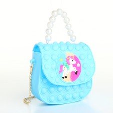 Baby bag on magnet, blue color
