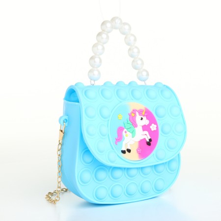 Baby bag on magnet, blue color