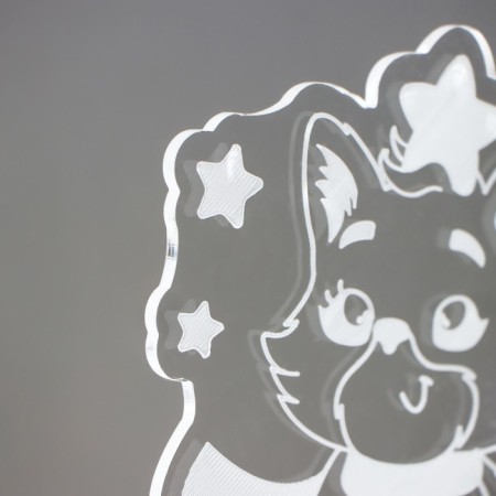Light "Cat with a gift" Led RGB from the RISALUX network-6