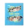 Notebook of 48 sheets in the “Eye anime” cage, covered cardboard, selective UV-cling, foil embossing, block 70 g/m2, mix