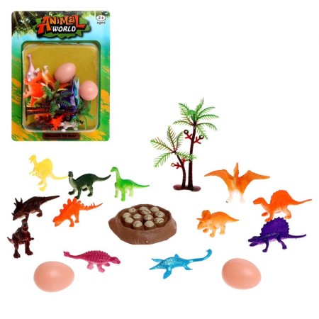 Set of figures "Dinosaurs", 16 items