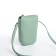 Bag Women's Cross-Bodi with a zipper, green color
