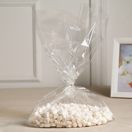 Polypropylene bearing package, with a bottom fold, transparent, 26*36*4 cm