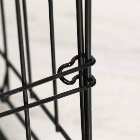 A cage with a hatch for dogs and cats, 85 x 60 x 70 cm, black-13