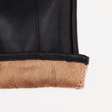 Male gloves, size 21, with insulation, black color-2