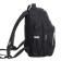 School backpack, 40 x 27 x 20 cm, Grizzly, ergonomic back, laptop department, black