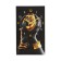 Carty clock, wall-mounted interior "black gold", silent, 35 x 60 cm