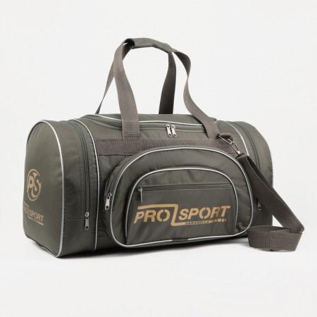 Road bag on lightning, 4 outer pockets, long belt, green color
