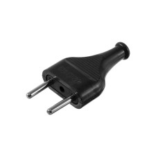 Right fork, 10a, without salary, 220 V, black, retail packaging