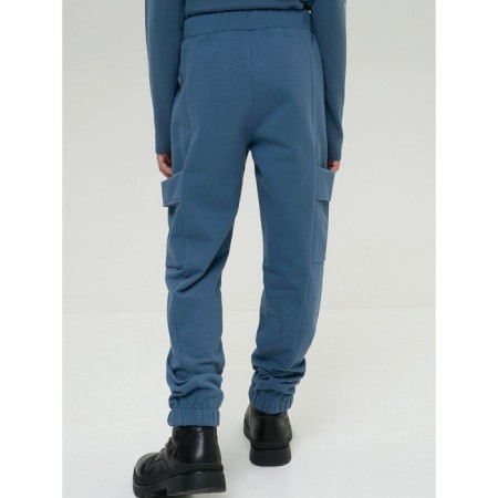 Pants for boys, height 128 cm, gray color-6