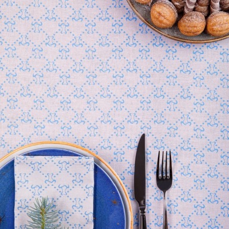 Great tablecloth Bull Guch 150x180cm, Blue, Rogozhka, 150g/m, 100% cotton-1