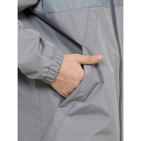 Windbreaker for boys, height 122 cm, gray color-6