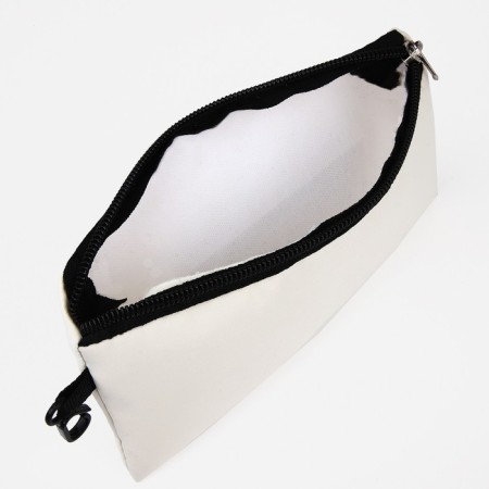 School backpack from textiles with a zipper, 3 pockets, wallet, white color-9