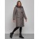 Coat insulated winter female, size 50, dark gray color
