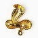 New Year's Brooch "Fabulous Momens" for the New Year, 6 x 8 cm