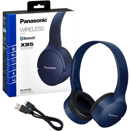 Panasonic RB-HF420BGEA Faling Town Hatchbone Blue Bluetooth headstorm-3