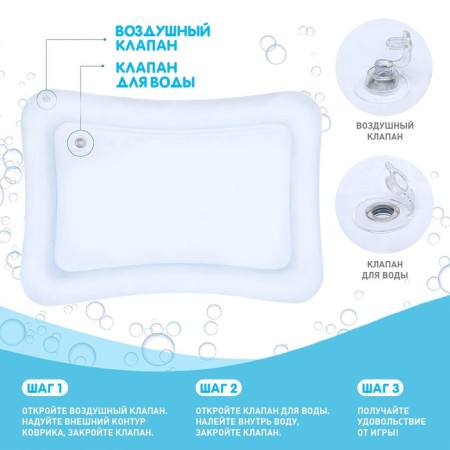 Aquacrice of the inflatable developing water rug "Sea World", 68x50 cm.-2