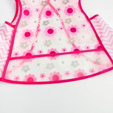 Blozer-fart for feeding "Flowers" waterproof on Velcro, with a pocket-3