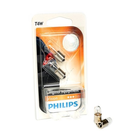 Auto Stuffing PHILIPS T4W (BA9S), 12 V, 12929 B2, 2pcs.